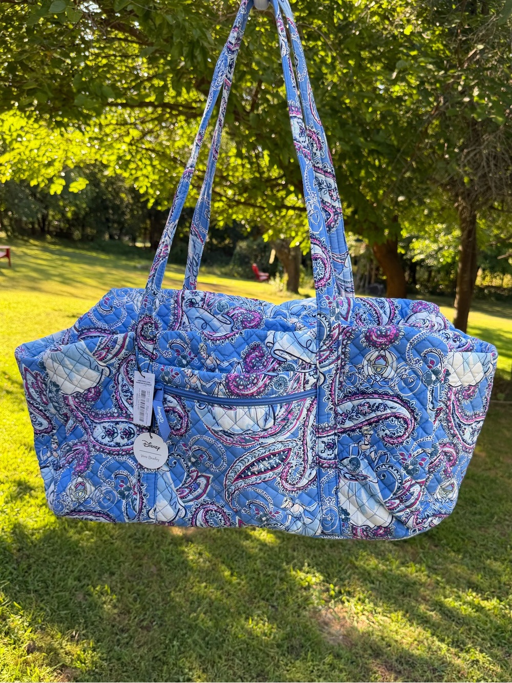 Vera Bradley Disney Cinderella Large Travel Duffel NWT